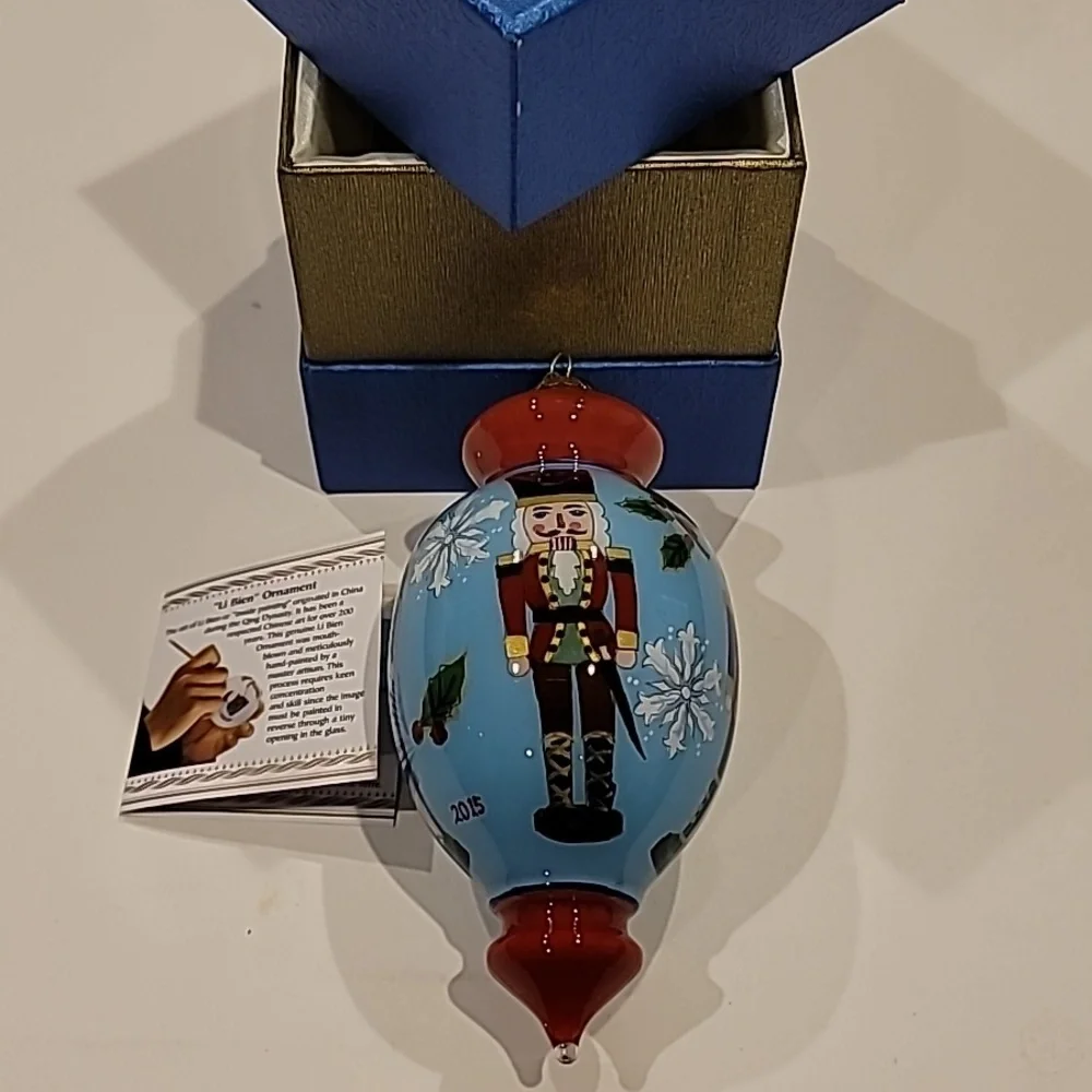 Pier 1 Collectable Li Bien Nutcraker Christmas Ornament 2015 In Box